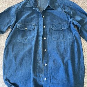 Men's Blue Denim Shirt